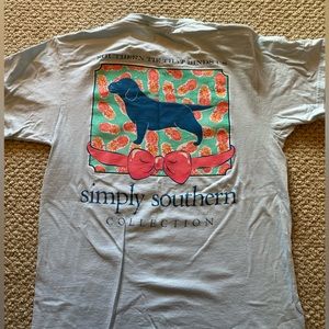 Light Blue Simply Southern Tee